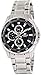 Casio Ef-334D-1Avudf Men's Edifice Silver-Tone Steel Bracelet Black Textured Dial Watch
