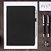 FYY Leather Case with Apple Pencil Holder for iPad Air 1/2, iPad 9.7 2017/2018 - Folio Stand Protective Case Smart Cover with Hand Strap Card Slots for Apple iPad Air 1/2 /iPad 9.7 2017/2018 Black