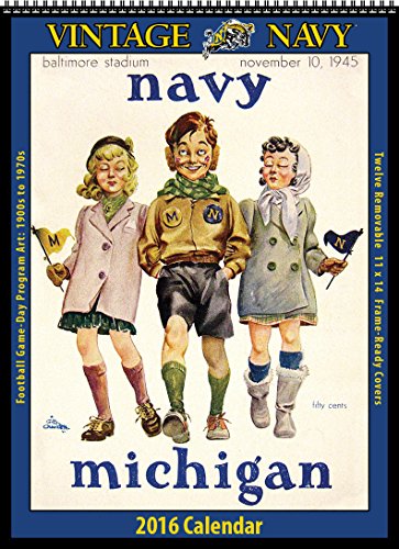 Navy Midshipmen 2016 Vintage Football Calendar by