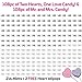 Wedding Candy Favors | 216 Wrapped Buttermints and 2 Bonus Love Heart Lollipops ● Wedding & Engagement Party Favors - 1 Bag of Two Hearts (108 pc) + 1 Bag of Mr. and Mrs. Mints (108 pc)