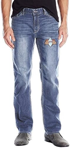 Super Dog Adventure Cool Men's Long Jeans Pants 34