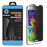 Galaxy S5 Privacy Screen Protector, KINGCOO Samsung Galaxy S5 Privacy Screen Protector Anti-Spy Tempered Glass Screen Guard - Keep Your Information Private