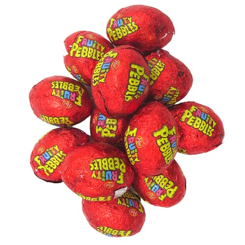 White Chocolate Eggs Filled with Fruity Pebbles Cereal Bites