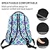 ZZKKO Colorful Mermaid Scale Boys Girls School Computer Backpacks Book Bag Travel Hiking Camping Daypack
