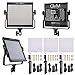 LED Video Light Kit GVM Dimmable Bi-Color Variable 2300K~6800K with Digital Display for Studio. CRI97+ TLCI97 + & Brightness of 10~100% Metal Housing for Video Photography Lighting 29W 3 Kit