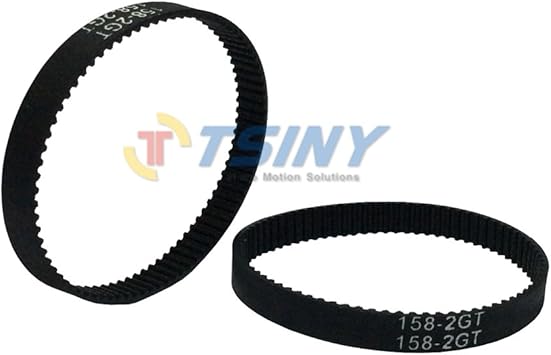 TSINY 2gt -6 (2-unidades) 158 mm longitud 79 dientes 2GT2 6 ...