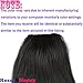 Voloria 1# Brazilian Human Hair Clip-in Hair Bang Full Fringe Short Straight Hair Extension for women 6-8inch