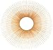 Ashton Sutton Wall Mirror, Gold Metal Sunburst Rays