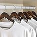 StorageWorks Coat Hanger, Wooden Clothes Hanger, Natural Wood Hangers for Shirts, Jackets, Pants, Coats, Suits, Sweaters (Wood, 0.5