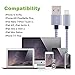 CBoner iPhone Cable,3Pack 10FT Nylon Braided Cord Lightning Cable Certified to USB Charging Charger for iPad,iPod Nano 7,iPhone 7/7 Plus,6/6 Plus/6S/6S Plus,SE/5S/5 (Gray White,10FT)