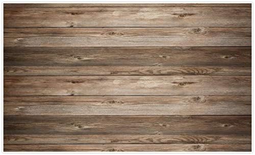 5x7ft White Brick Wall With Wooden Floor Photography - View #7