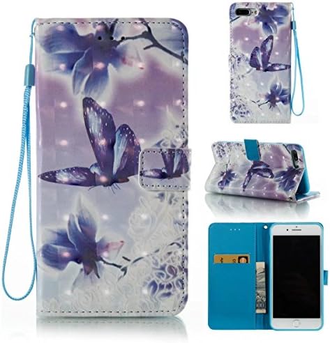 iPhone 8 Plus Case, iPhone 7 Plus Case, Slark Wallet Case [Kickstand][Card Holder] ID Slot[Hand Strap][Flip][For Women] Shockproof Full Protective PU Leather Cover for Apple iPhone 7/8 Plus