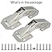 Lancher 2-Pack Hinge Easy Installation Hinges for Window Drawer Cupboard Cabinet Door Hinges