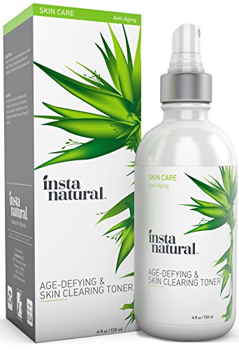 InstaNatural Vitamin C Toner - With Salicylic Acid, Hyaluronic Acid & Niacinamide - Skin Clearing Face Toner & Moisturizer for Men & Women - Safe for Sensitive Skin for Face 4 oz