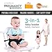 Portable High Chair by Lucky Baby. 3-in-1 Toddler & Baby Harness + Space Saver High Chair + Grocery Cart Safety Strap. The Only Baby Accessory you Need! Perfect for Restaurants/ Travel. Black