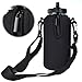 KLOUD City Neoprene Water Bottle Sleeve Insulator Cooler with Adjustable Shoulder Strap for 32 Oz.Wide Mouth Sport Water Bottle (Black)