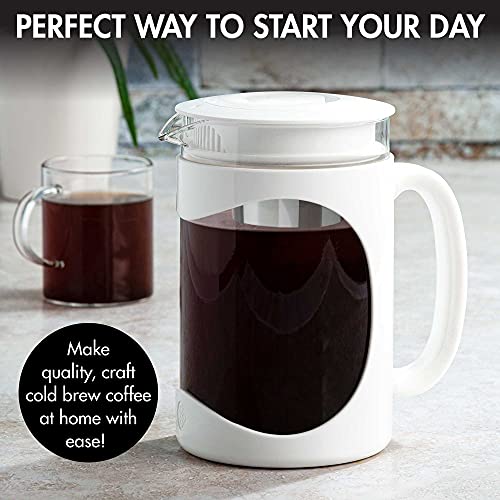Primula Burke Deluxe Cold Brew Iced Coffee Maker, Comfort Grip Handle