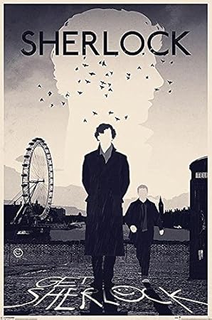Sherlock Poster Get Sherlock (61cm x 91,5cm) + 1 Traumstrand Poster Insel Bora Bora zusätzlich