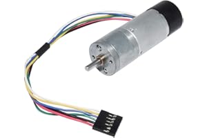 BEMONOC Encoder Metal Gearmotor 24V DC High Speed 300RPM Gear Motor with Encoder for Arduino and 3D Printers