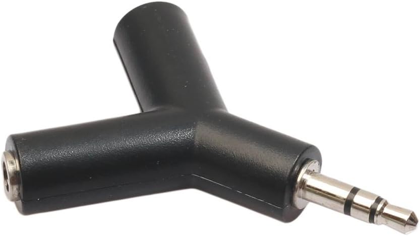 MNtech New 3.5 mm Stereo Audio Y-Splitter 2 Female to 1 Male Cable Adapter For Earphone