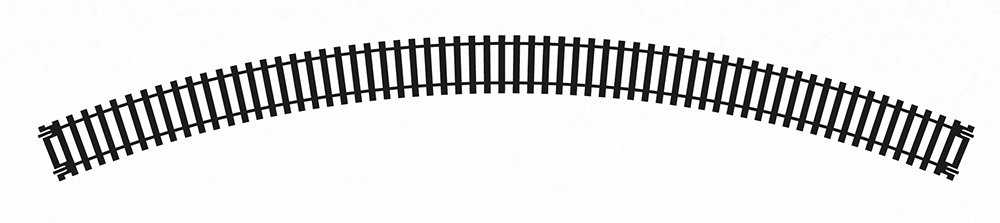Hornby R8262 OO Gauge 4th Radius Double Curve Track - Extra Track Pieces for Model Railway Sets, Model Train Track Pieces - Scale 1:76