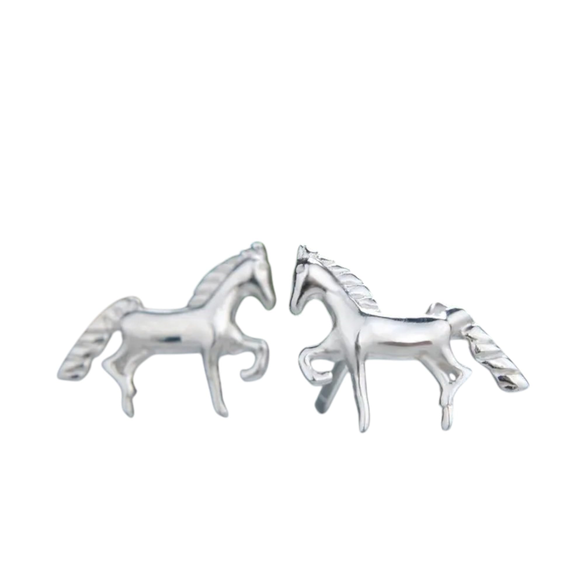 Horse Stud Earrings – 925 Sterling Silver Design