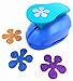 TECH-P® Creative Life 2- Inch Multi-Pattern Hand Press Album Cards Paper Craft Punch,Card Scrapbooking Engraving Kid Cut DIY Handmade Hole Puncher,Paper Craft Punch. (Flower 5)
