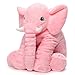Stuffed Elephant Plush Pillow Toy Pink 60cm / 24inch (60x45x25cm)