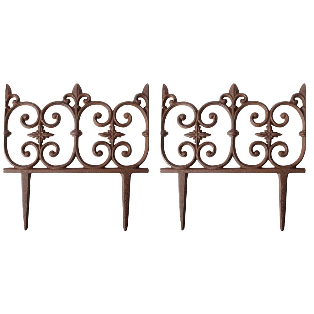 Esschert PS20 Fallen Fruits Lawn Edging, Brown (Pack of 2)