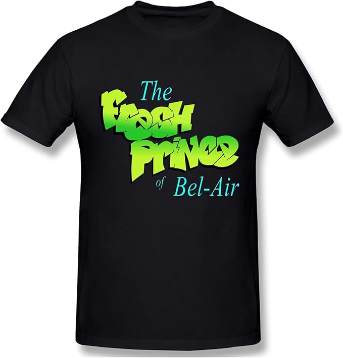 Fresh_Prince_Bel_Air Mens TShirt Casual Creative Print Crewneck Graphic Comfortable Short