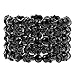 Yacq Jewelry Goth Skull Skeleton Hand Stacket Crystal Stretch Sleeve Cuff Bracelet Gifts for Women Biker