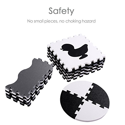 Superjare-36-Pieces-Baby-Play-Mat-056-Inch-Thick-Interlocking-Foam-Floor-Tiles-with-16-Patterns-Non-Toxic-Crawling-Mat-for-Playroom-Nursery-Neutral-Color-for-Infants-Baby-Toddler