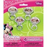 Minnie Mouse Diamond Ring Party Favors, 4ct