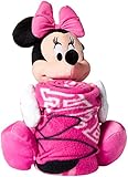 The Northwest Company Officially Licensed NFL Los Angeles Chargers Co-Branded Disney's Minnie Hugger and Fleece Throw Blanket Set