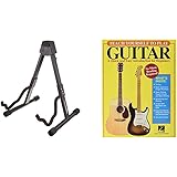 Amazon Basics Guitar Folding A-Frame Stand for Acoustic and Electric Guitars & Teach Yourself to Play Guitar: A Quick and Eas