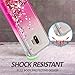 Tmacker Samsung Galaxy J2 Case 2019,Galaxy J2 Core/J2 Pure/J2 Dash Phone Case w/HD Screen Protector,Slim TPU Glitter Quicksand Four Corner Shockproof Protective Phone Cover for Girls Women-Pink