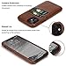 TENDLIN Compatible with iPhone 11 Case Wallet Design Premium Leather Case with 2 Card Holder Slots (Brown)