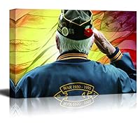 Canvas Wall Art Memorial Day Canvas Prints Home Artwork Decoration for Living Room,Bedroom - 12x18 inches