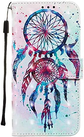Aiyze Compatible with Samsung Galaxy A70 Case, 3D Leather Wallet Folio Heavy Duty Full Body Protective Phone Cover Fit Credit Card Slot Magnetic Closure Kickstand Accessories Dream Catchers