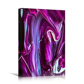 signwin Canvas Wall Art Liquid Abstract Colorful Decorative...