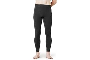 LAPASA Men's 100% Merino Wool Bottom Base Layer Thermoflux Lightweight & Midweight Thermal Underwear Pants Warm Long John