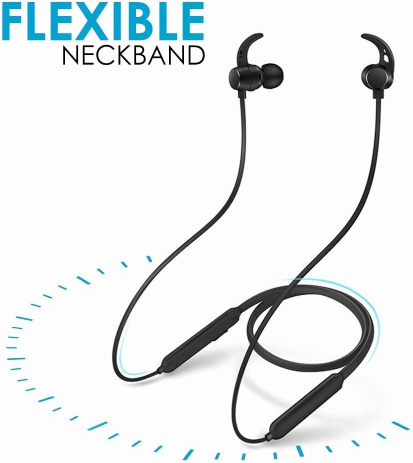 RICHVOLT Wireless Earphones Waterproof Headphones Bluetooth Headsets for OnePlus 7T, Redmi Note 8, M30s, Y9 Prime, Realme U1, Reno2 Z, U20, Mi 7A, Y2, Y3, Mi A1, A2, A3, M40, Realme 5 Pro, XT, Poco F1