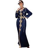 PolyJolly Handmade Bead Abaya Dress for Women Dubai Sadui Fancy Moroccan Kaftan Wedding Attire Collection