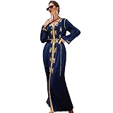 PolyJolly Handmade Bead Abaya Dress for Women Dubai