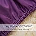 SONORO KATE Bed Sheet Set Super Soft Microfiber 1800 Thread Count Luxury Egyptian Sheets 16-Inch Deep Pocket Wrinkle and Hypoallergenic-4 Piece(King Purple)