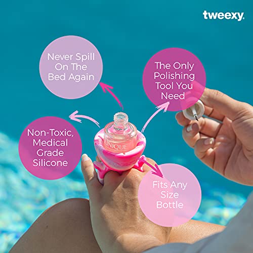 tweexy Wearable Nail Polish Holder Ring Nail Polish Bottle Holder for