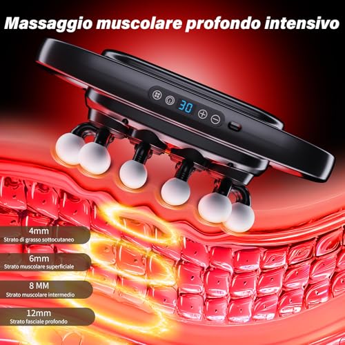20 Head Massage Gun 3 Modes & 30 Speed - Deep Tissue Percussion Massager for Sports, Muscle Recovery and Large Muscle Groups