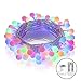 Colored lights Outdoor Globe String Lights with Remote Control, 50 LED Patio lights Waterproof Battery Powered string lights for Xmas Tree Party Patio Garden Wedding, 18 Ft, 8 Lighting Modes, Colored