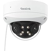 REOLINK 4K 8MP 180° Dual-Lens PoE IP Camera, IK10 Vandal-Proof, Person/Vehicle/Animal Detection, Spotlight Color Night Vision, 2 Way Talk, IP67 Weatherproof, No PT Supported, Duo 2V PoE