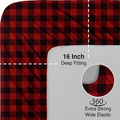 Thread Count 100 Cotton Double Brushed Flannel Sheet Set 170 GSM